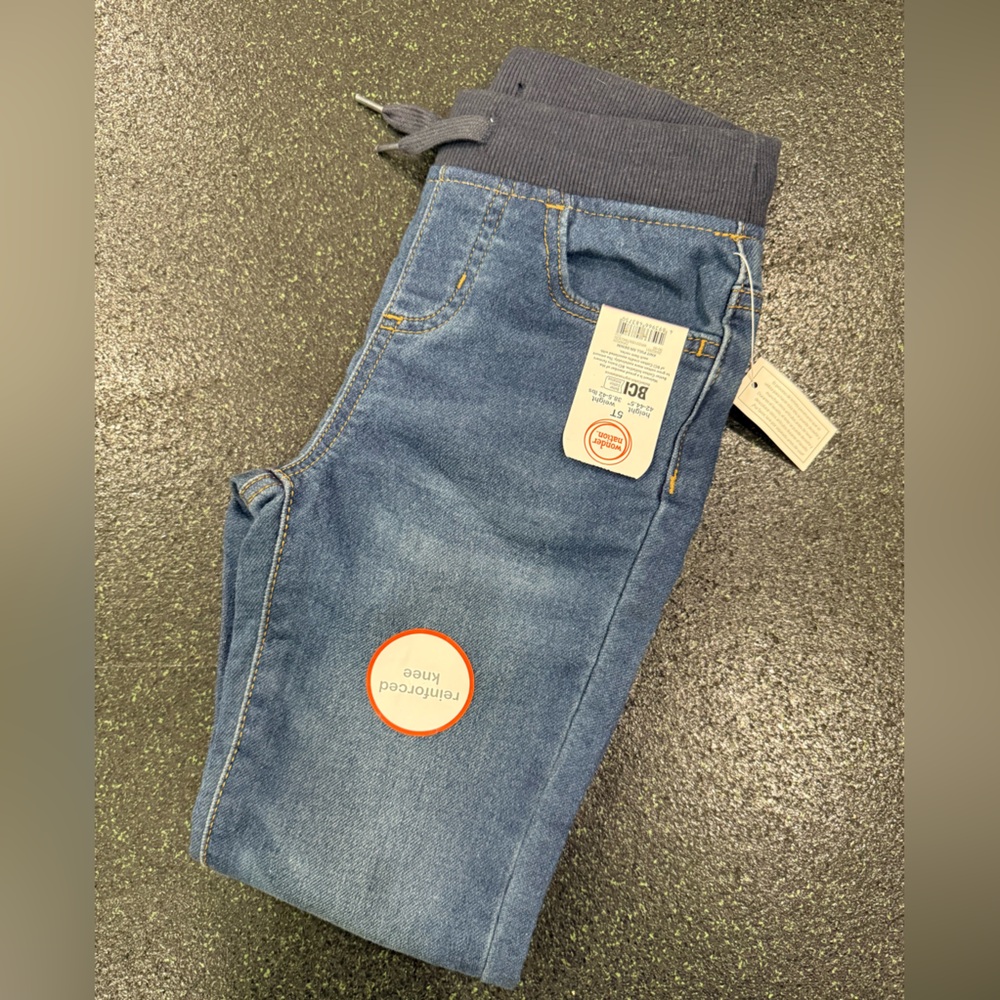 Elastic waist denim